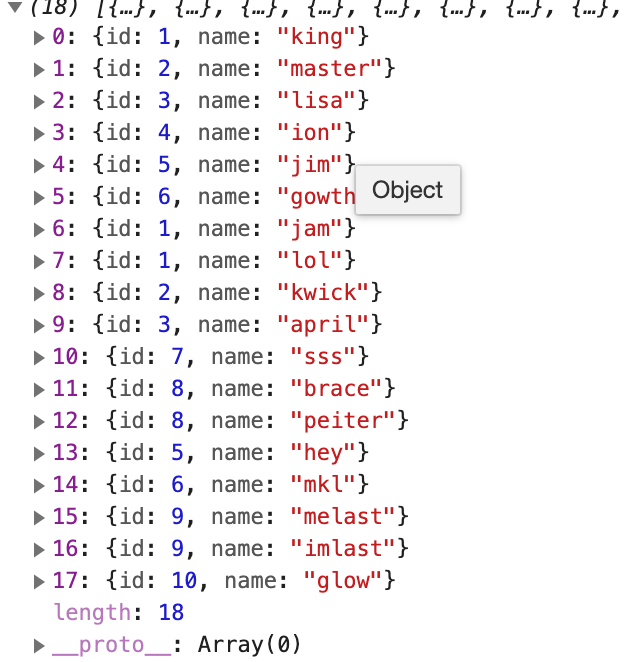 What's vanillajs? How to remove duplicate objects from an array with